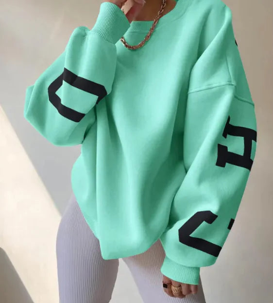 Cozy Chic Printed Sweatshirt