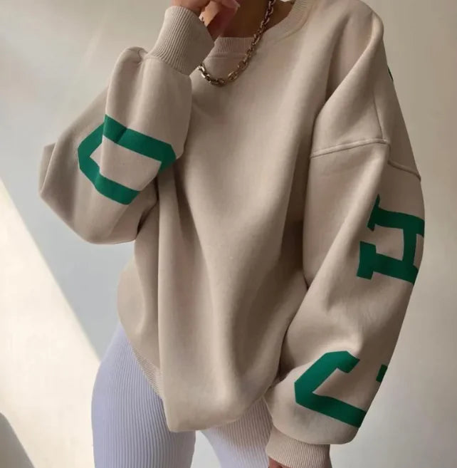 Cozy Chic Printed Sweatshirt