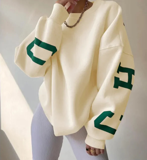 Cozy Chic Printed Sweatshirt