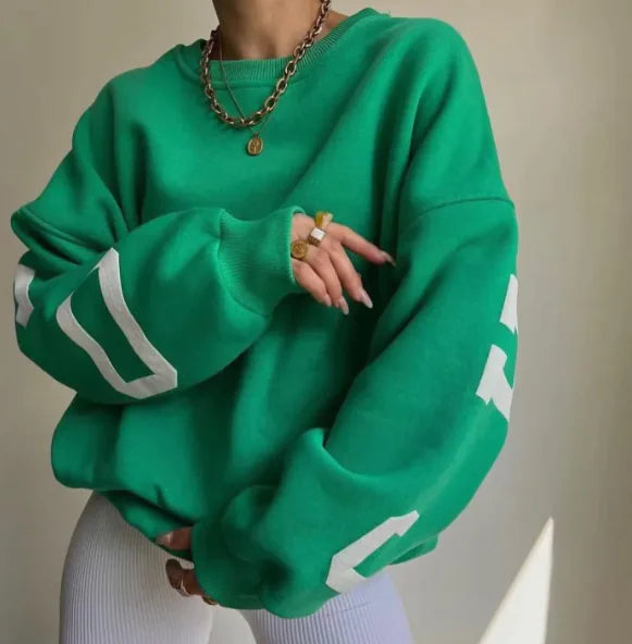 Cozy Chic Printed Sweatshirt