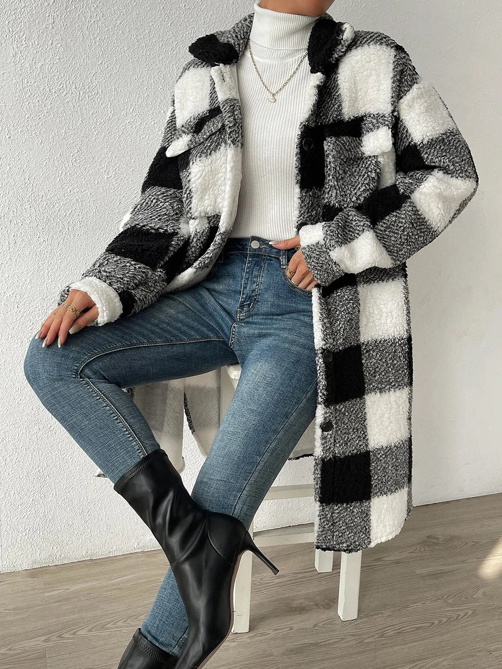 Fleece Long Coat