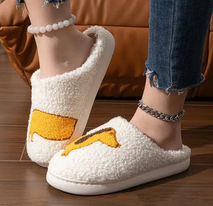 Double Fight Cartoon Cotton Slippers