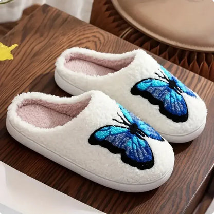 Cozy Embroidered Cotton Slippers